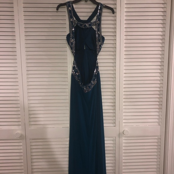 Blue Prom Dress - Picture 4 of 8